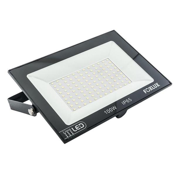 Imagem de Refletor Foxlux Led 100W 6,5K 30000H Preto