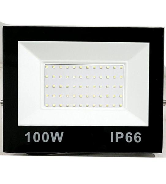 Imagem de Refletor holofote 100w microled bivolt branco frio 6500k - Gal