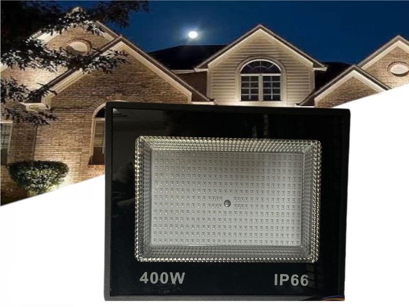 Imagem de Refletor Holofote LED 400w Branco Frio Ip66 a prova dagua