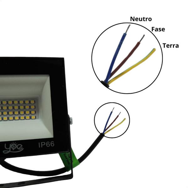 Imagem de Refletor holofote led 50w - branco frio - bivolt -  resistente à água