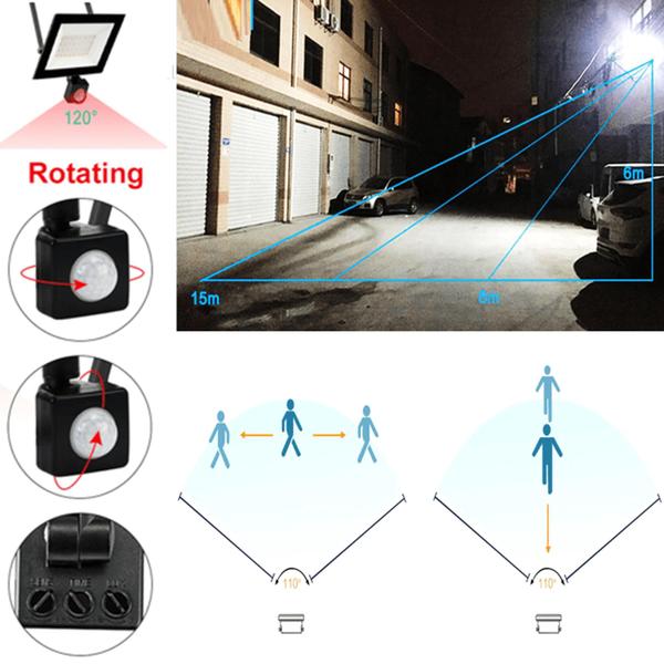 Imagem de Refletor Holofote Led 50w Sensor Presença Movimento Maior Eficência Luminosa LED50W