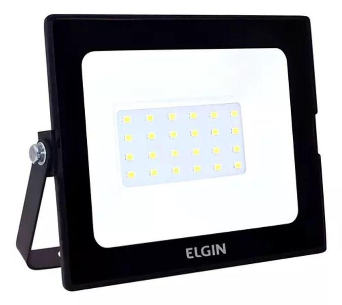 Imagem de Refletor LED 010W 6500K Luz Branca Fria - ELGIN