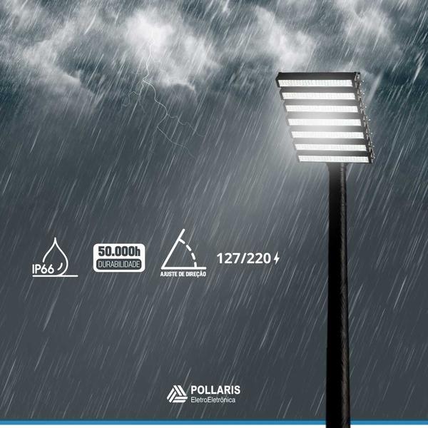 Imagem de Refletor LED  1000w Nacional Prova D'água Branco Frio Resistente A Chuva Para Campo e Quadras de Futebol Bivolt Automático