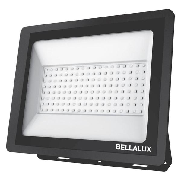 Refletor Led 100W 3000K 8000Lm Preto Ip65 Bivolt Bellalux Imagem de Refletor Led 100W 3000K 8000Lm Preto Ip65 Bivolt Bellalux