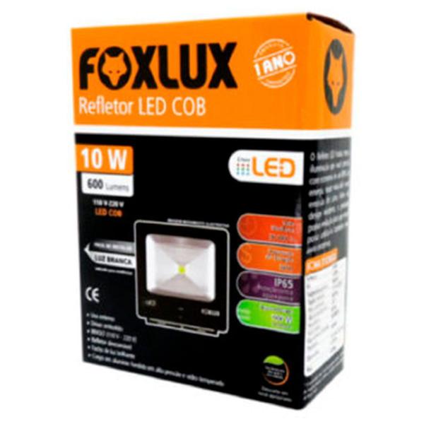 Imagem de Refletor Led 10w Foxlux A Prova D'água Branco Frio 6500k