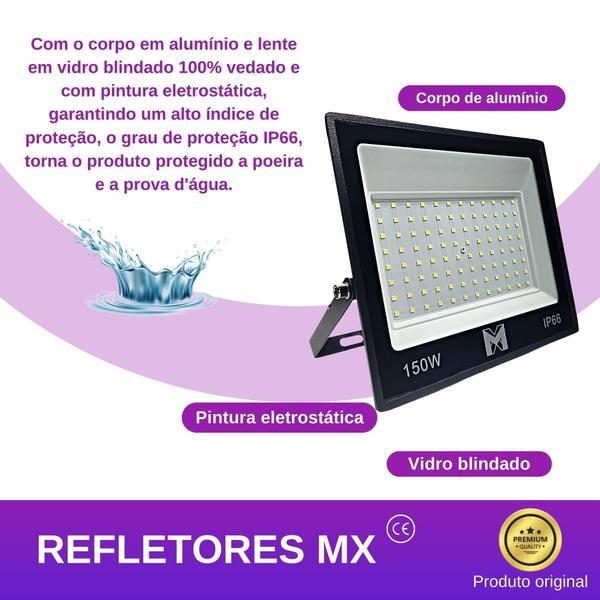 Imagem de Refletor LED 150W - Brilho e Economia de Energia