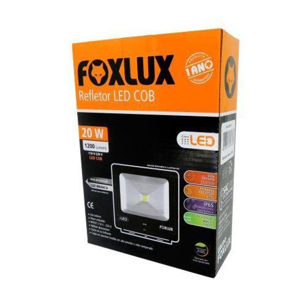 Refletor led 20 watts - 6500k - foxlux Imagem de Refletor led 20 watts - 6500k - foxlux