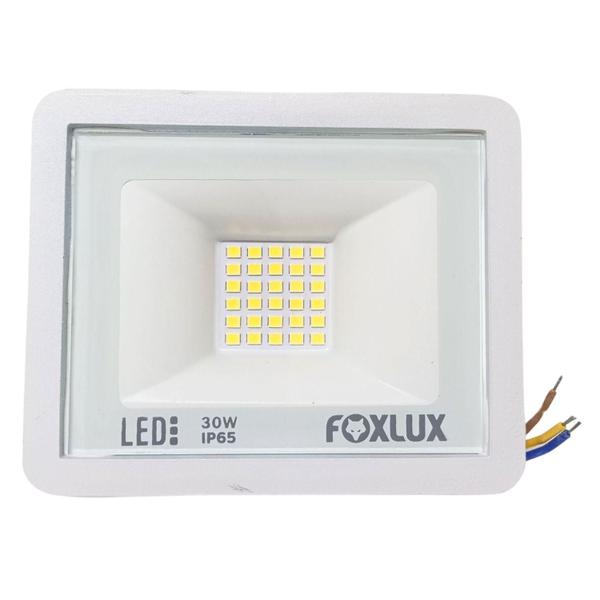Refletor Led 30W 6500K Branco Bivolt Fx Kit10 - Fox Lux Imagem de Refletor Led 30W 6500K Branco Bivolt Fx Kit10