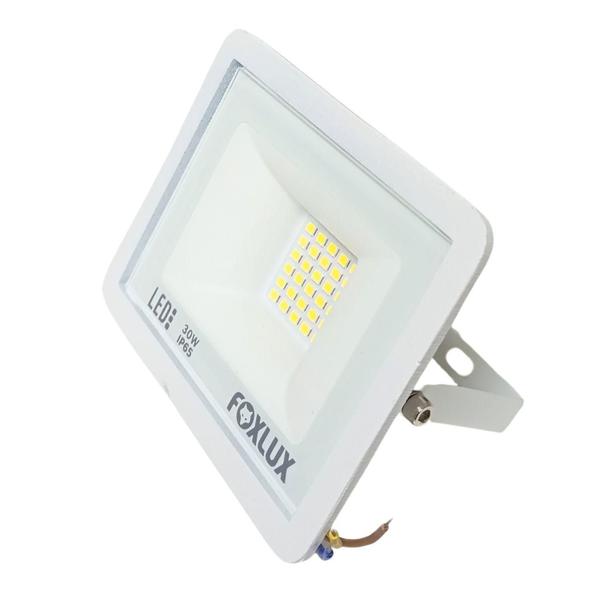 Refletor Led 30W 6500K Branco Bivolt Fx Kit10 - Fox Lux Imagem de Refletor Led 30W 6500K Branco Bivolt Fx Kit10