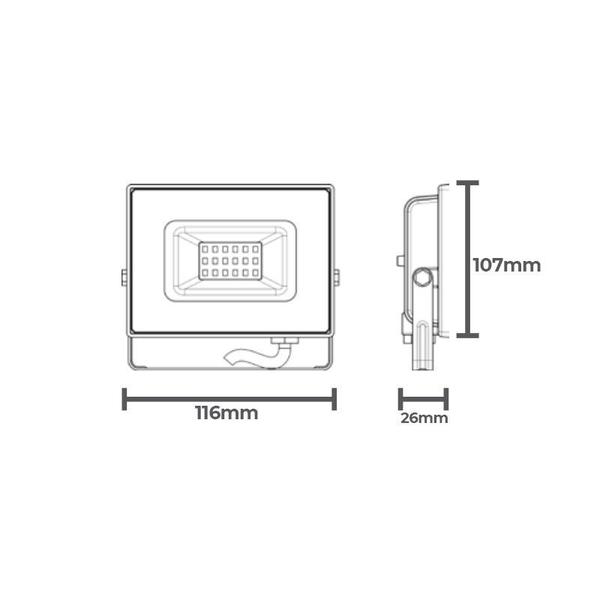 Imagem de Refletor Led 30w Holofote 6500k A Prova D'água Taschibra