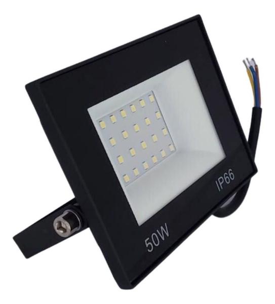 Refletor Led 50W Holofote Bivolt Prova D'Água Ip66 Frio - Al-Mare Imagem de Refletor Led 50W Holofote Bivolt Prova D'Água Ip66 Frio
