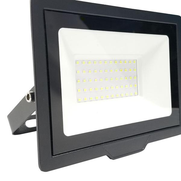 Imagem de Refletor Led 50w Luz Verde Slim Holofote Prova D'água Alumínio e vidro