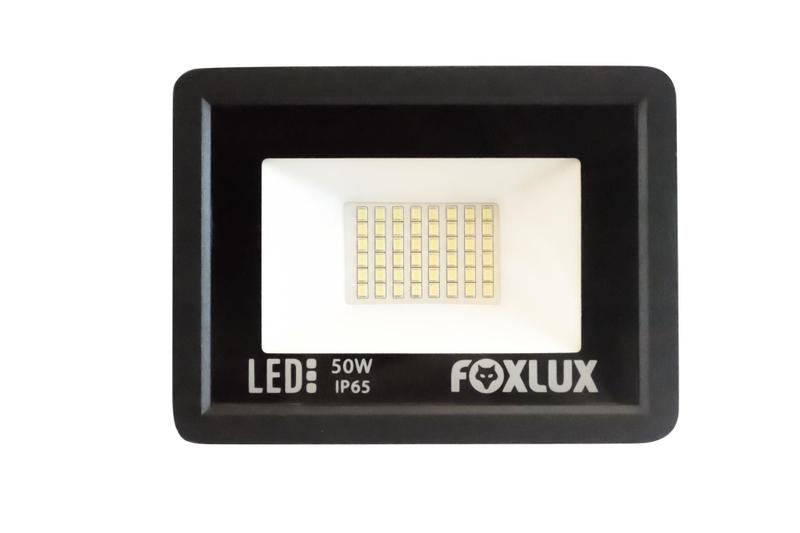 Imagem de Refletor Led 50w Preto Bivolt Foxlux 6500k Luz Fria