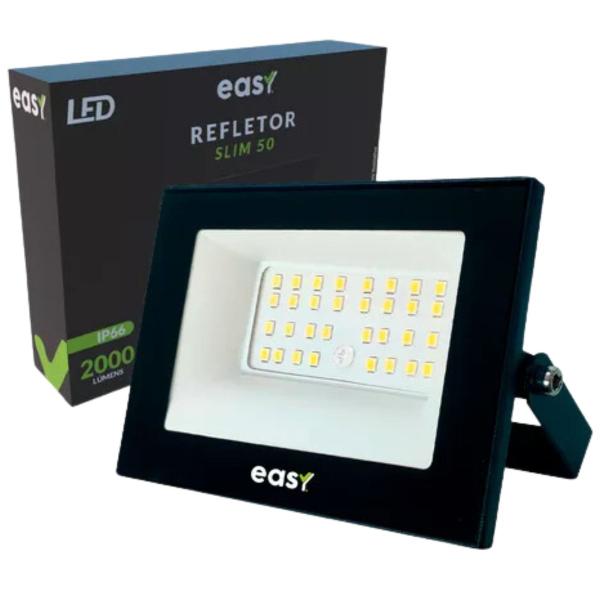 Imagem de Refletor Led 50w Slim 50 Branco Frio 6500k Externa Easy