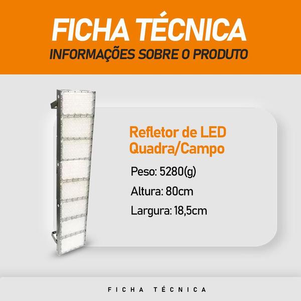 Imagem de Refletor led 800w Prova D Agua IP68 Branco Frio Bivolt N2