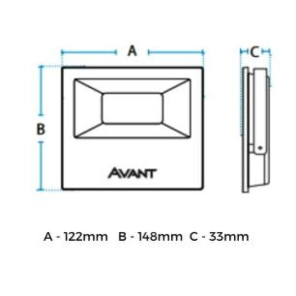 Imagem de Refletor Led Avant 50w Luz Verde Bivolt Preto 5 Un