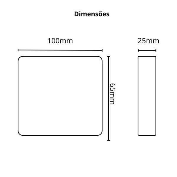 Imagem de Refletor Led Branco 10W 6500K - Cristallux 