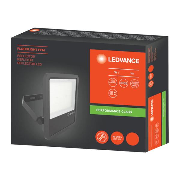 Imagem de Refletor LED Floodlight Retangular Externo 5000K 165W Bivolt  Alumínio e Policarbonato Preto