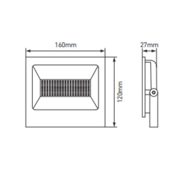 Imagem de Refletor Led Garden Viena 100W 6500K 9000LM Ip66 Bivolt 20955 Cristallux