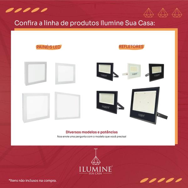 Imagem de Refletor LED Ilumine Sua Casa 300W Preto