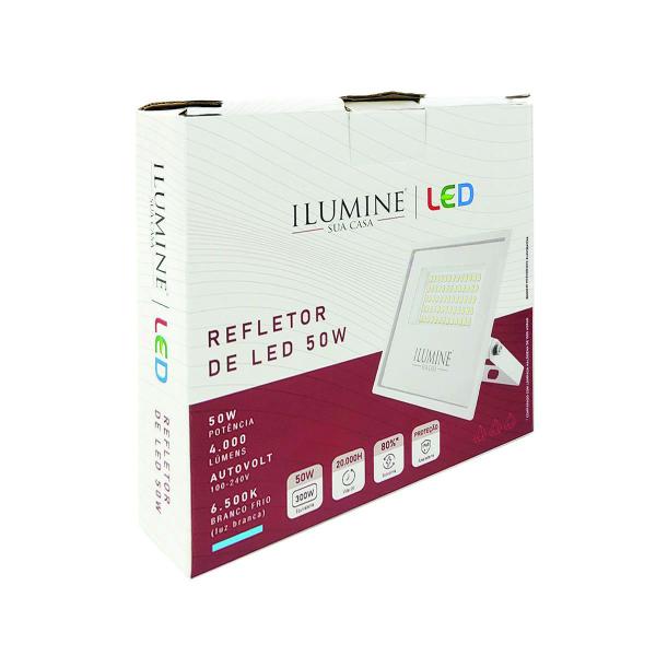 Imagem de Refletor LED Ilumine Sua Casa 50W Branco