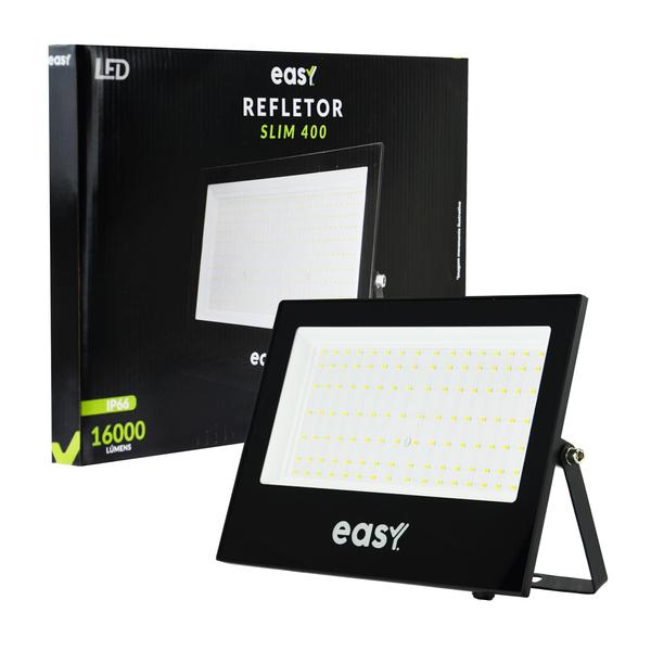 Refletor Led Jardim 400W Holofote Bivolt Branco Frio 6000K Prova D' Água - Easy Avant Imagem de Refletor Led Jardim 400W Holofote Bivolt Branco Frio 6000K Prova D' Água - Easy Avant
