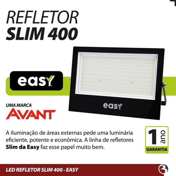 Refletor Led Jardim 400W Holofote Bivolt Branco Frio 6000K Prova D' Água - Easy Avant Imagem de Refletor Led Jardim 400W Holofote Bivolt Branco Frio 6000K Prova D' Água - Easy Avant
