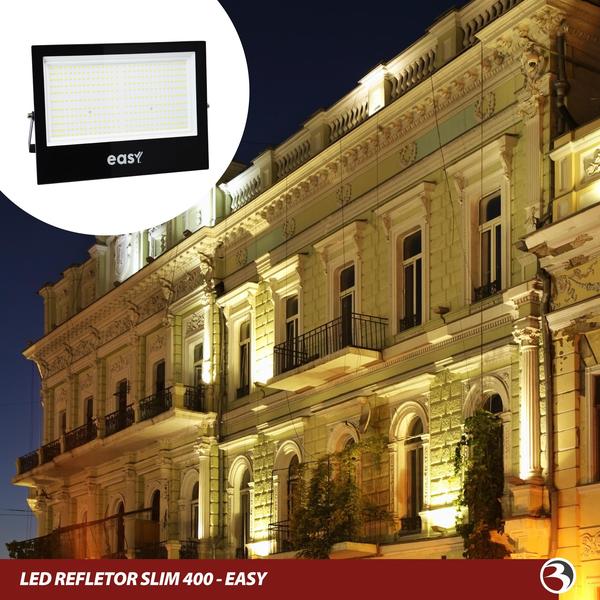 Refletor Led Jardim 400W Holofote Bivolt Branco Frio 6000K Prova D' Água - Easy Avant Imagem de Refletor Led Jardim 400W Holofote Bivolt Branco Frio 6000K Prova D' Água - Easy Avant