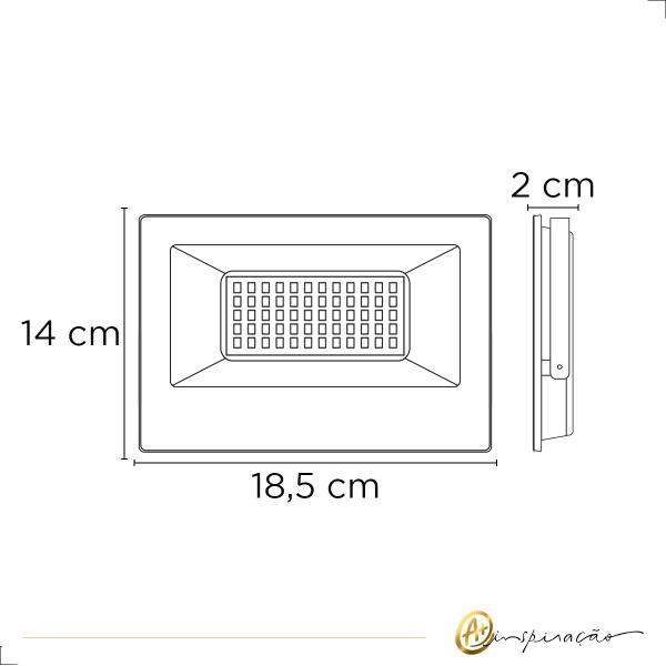 Imagem de Refletor LED Luz Negra Ultravioleta 100W IP66 Bivolt