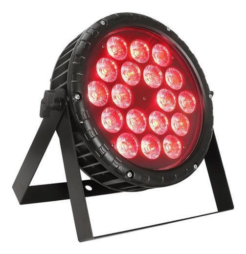 Imagem de Refletor Led Par 64 Rgbwa-Uv 18 Leds De 18W Dmx Ip65 Bivolt