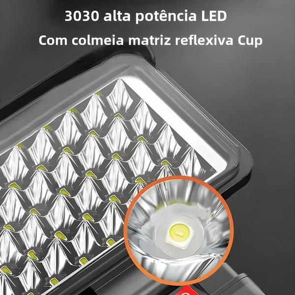 Imagem de Refletor LED Portátil Sem Fio - 3 a 8 Polegadas - Ideal para Pesca, Emergências e Uso ao Ar Livre