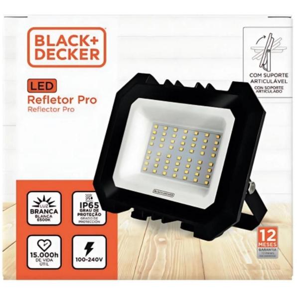 Imagem de Refletor Led Pro 300W 6500K (Branco Frio) IP65 Bivolt BDR2-0300-01 Black Decker