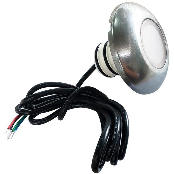 Imagem de Refletor LED RGB Inox para Piscina em ABS Kit 2 Unidades 905261 FLUIDRA