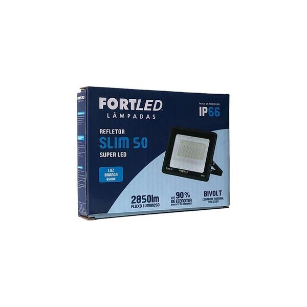 Imagem de Refletor Led Slim 50W 6500K - Fortled