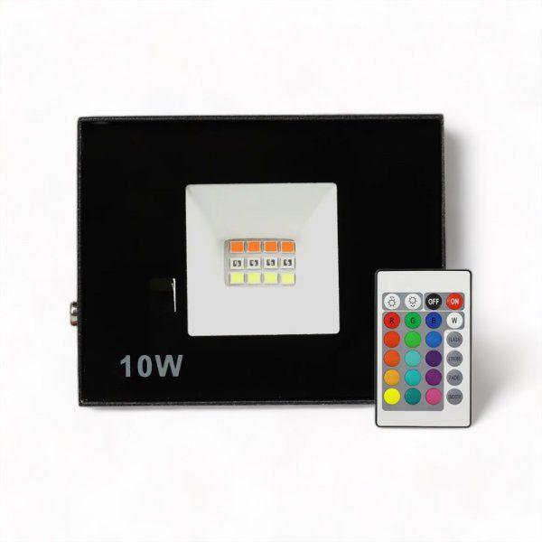 Imagem de Refletor LED SMD 10W RGB Com Controle