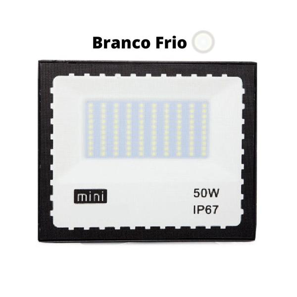 Imagem de Refletor Led Smd 50w Branco Frio Casa Jardim Bivolt