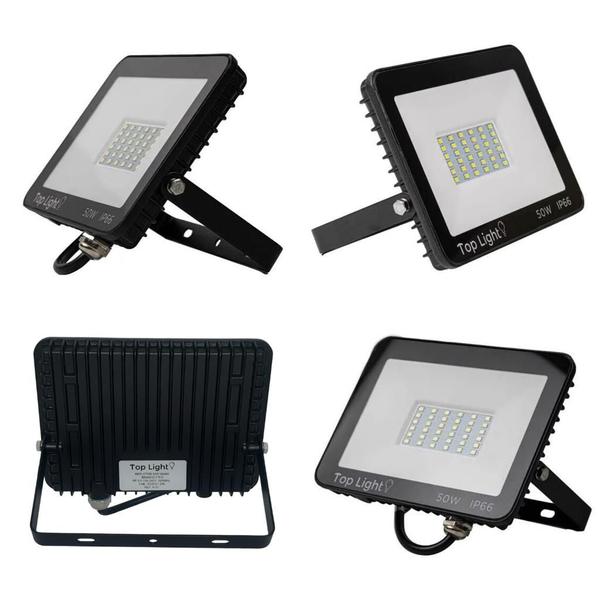 Imagem de Refletor Led SMD 50w Holofote Bivolt Prova D'água Ip66 Frio