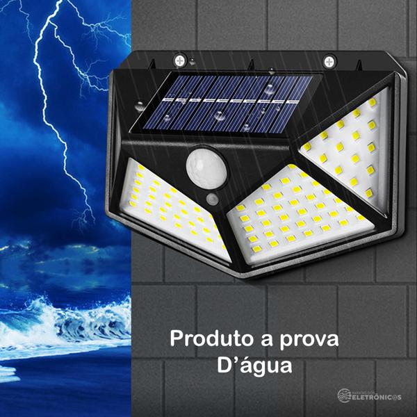 Imagem de Refletor LED Solar 7W com Sensor de Presença e Proteção à Prova d'Água BK100B