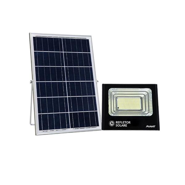 Imagem de Refletor Led Solar Avant 100W Preto 6500k Luz Branca 3 Uni.