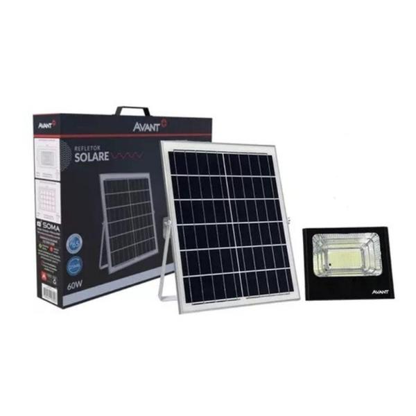 Imagem de Refletor Led Solar Avant 100W Preto 6500k Luz Branca