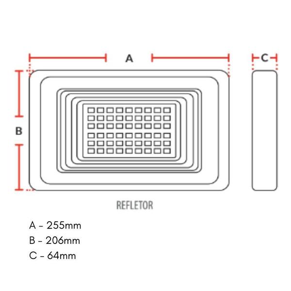 Imagem de Refletor Led Solar Avant 60W Preto 6500k Luz Branca