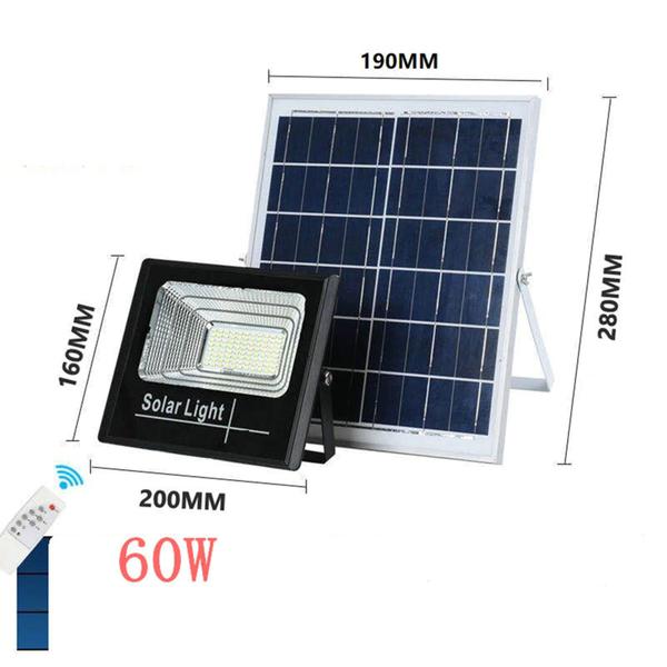 Imagem de Refletor LED Solar Com Controle Remoto 60W a Prova D'água DS11285IP66