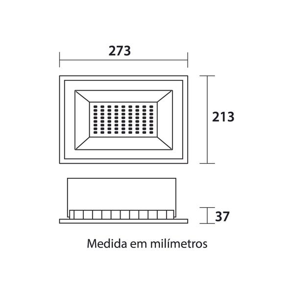 Imagem de Refletor Led Tech 100W 6.500K Bivolt Blumenau