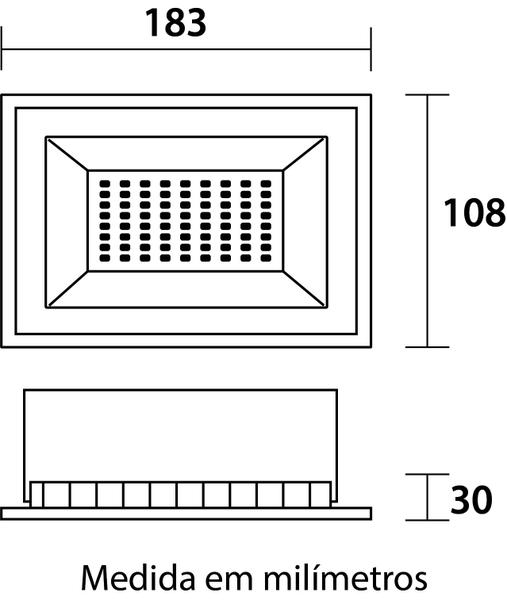 Imagem de Refletor led tech 20w 6.500k bivolt blumenau