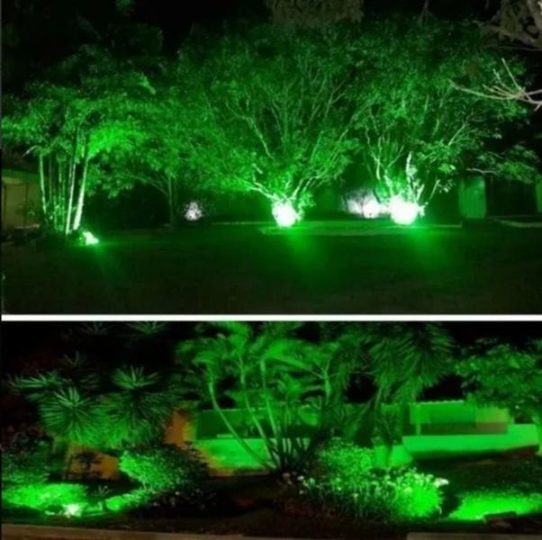 Imagem de Refletor led verde 50w decoração festa