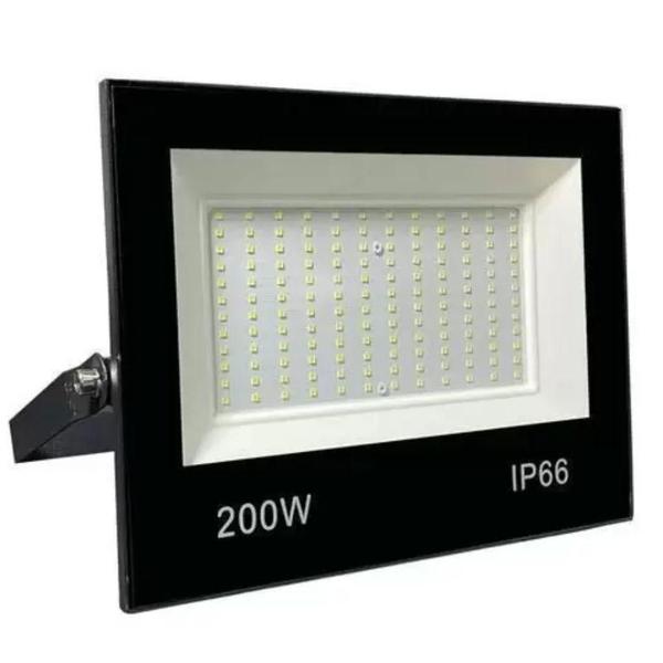 Imagem de Refletor Luz Led 200W Holofote Bivolt Prova Dagua 6500K