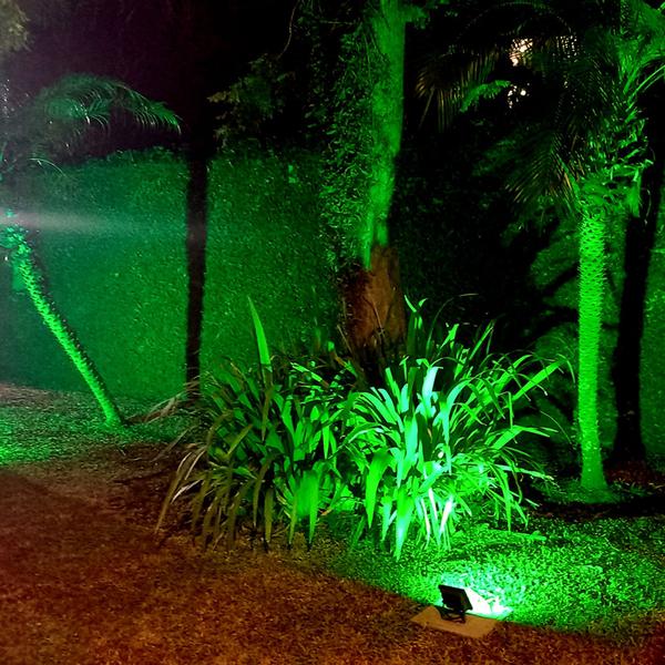 Imagem de Refletor Mini 50w LED Verde SMD Bivolt iP66 Jardim Condômino