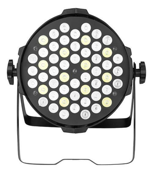 Imagem de Refletor Opt Spot Par 64 Com 54 Leds Rgbwa Dmx Strobo Dj