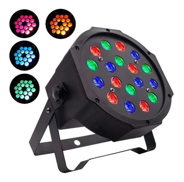 Imagem de Refletor Par Led 18 Digital Rgb Dmx Canhão Bivolt Jdb-18