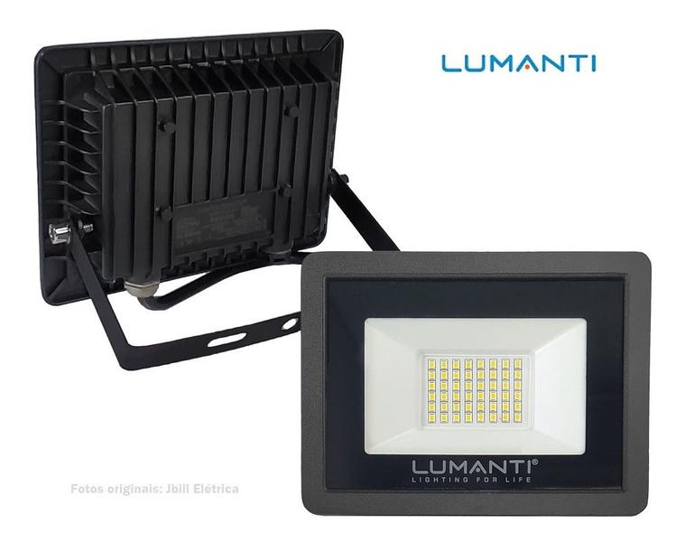 Imagem de Refletor Preto Led Smart 50W Bivolt Branco Frio